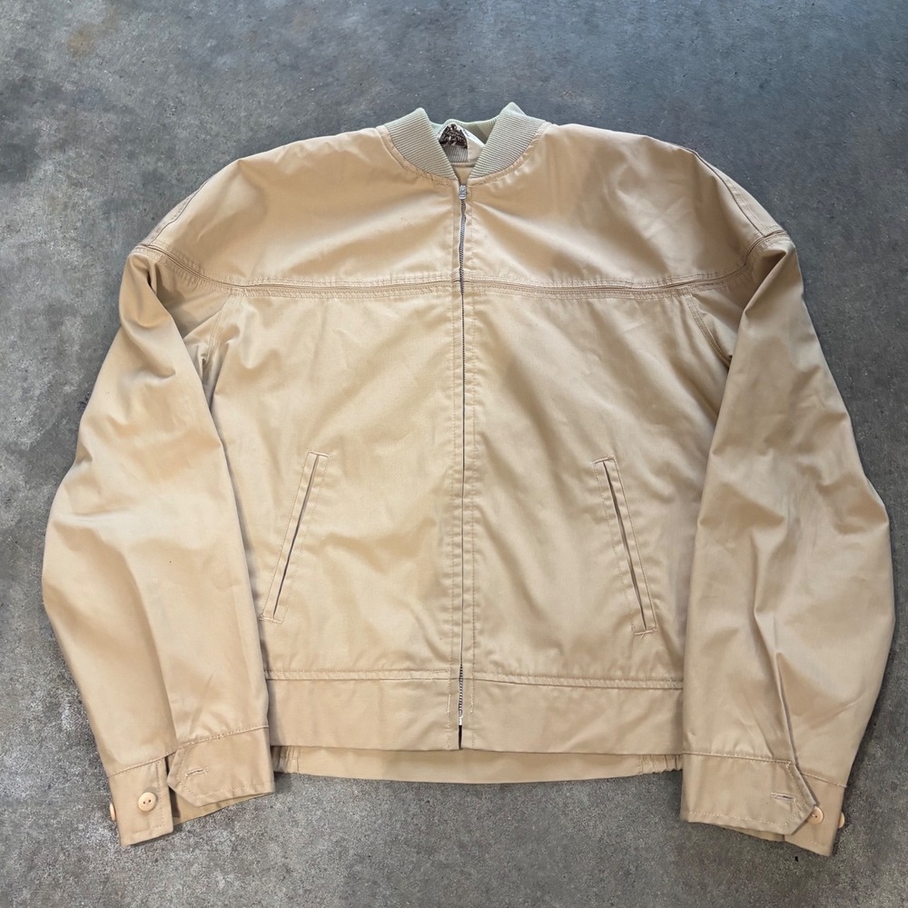 Vintage 70s Riggs Tan Bomber Jacket